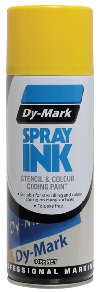 DY-MARK SPRAY INK YELLOW 315G AEROSOL 